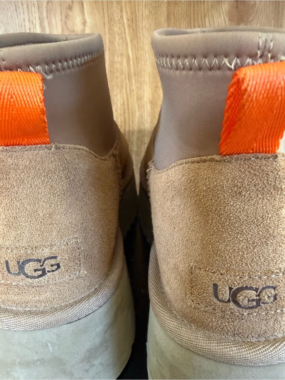 UGG Women's Chestnut Suede Platform Slip-On Boots